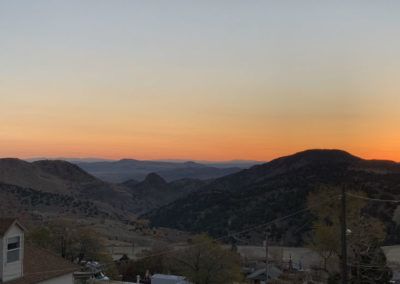 Sunset from the Sugarloaf Mountain Motel in Virginia City, Nevada